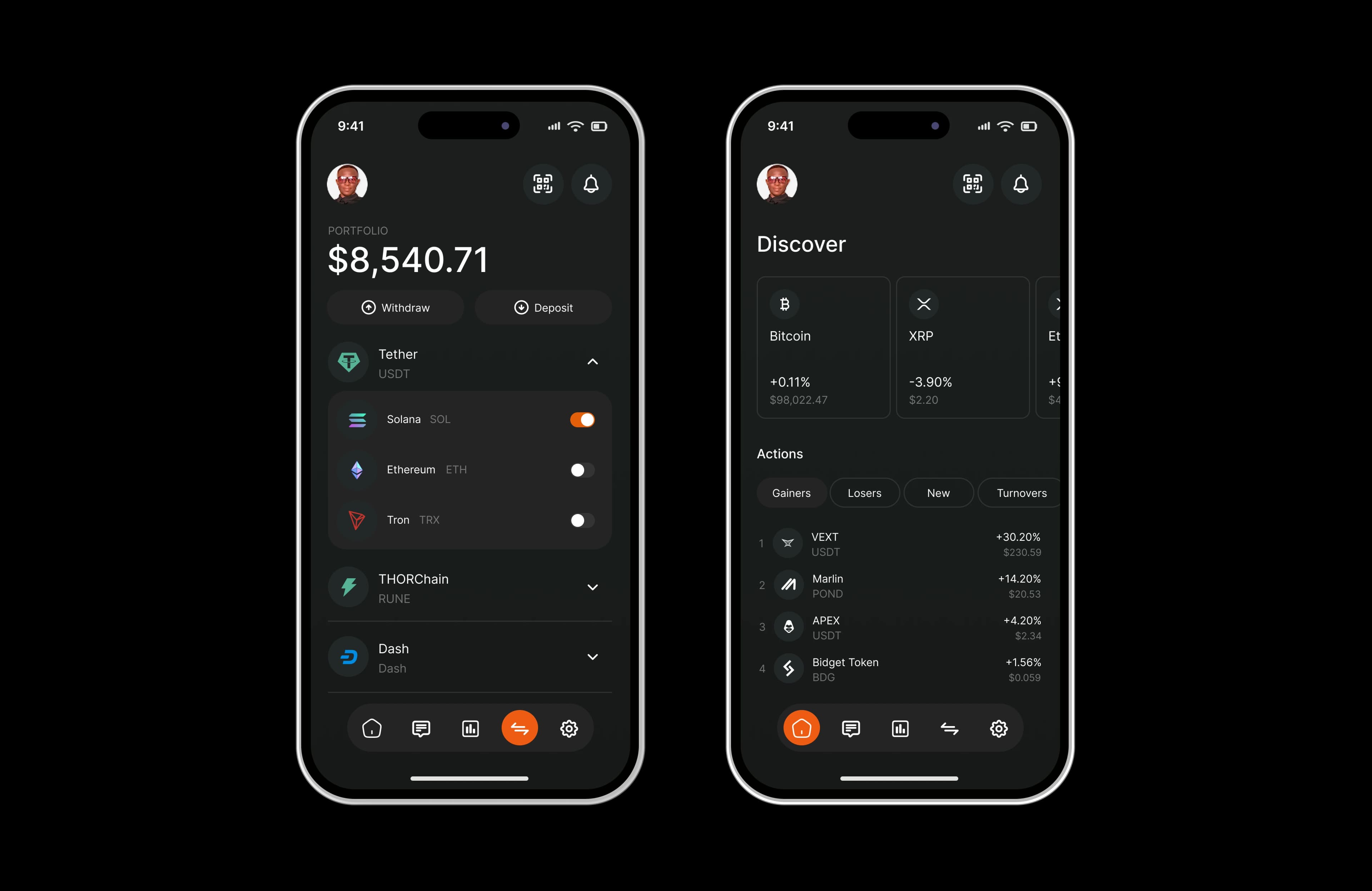 Crypto wallet mobile app